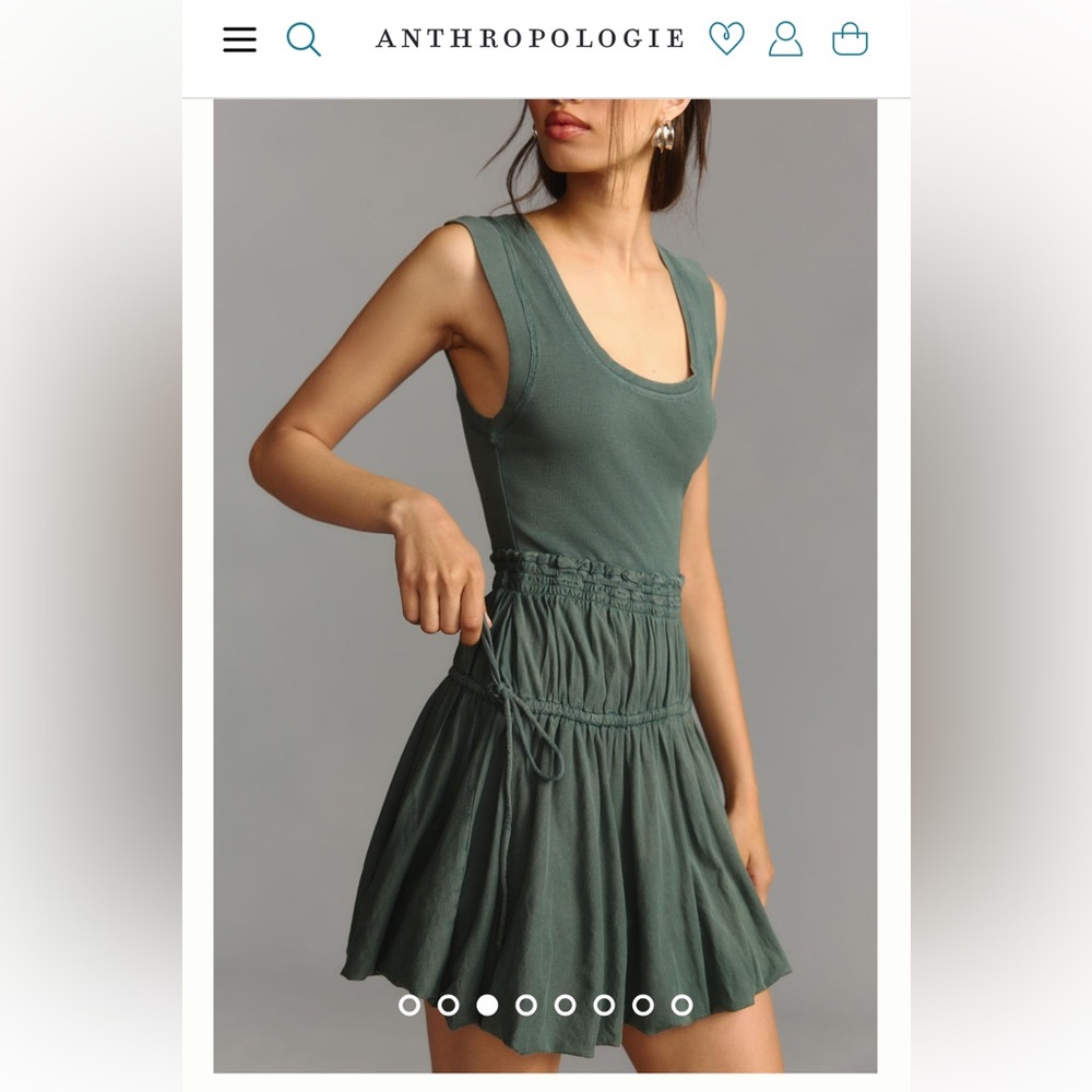 Anthropologie Green Women's Dress - Picture 3 of 16